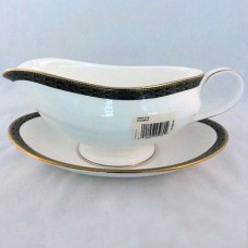 Waterford Longfield Gravy Boat and Stand 8.5 inches long