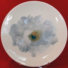 Wedgwood Bloomers White Lisianthus salad plate 8" 