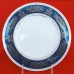 Wedgwood Columbia Blue and gold 5pc Leigh shape