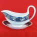 Wedgwood Columbia Blue Gravy Boat & Stand