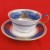 Wedgwood Columbia Powder Blue Peony Shape Cup & Saucer