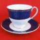 Wedgwood Crown Sapphire Cup and Saucer