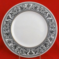 Wedgwood Florentine Black Dinner Plate 10.75"