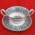 Wedgwood Florentine Turquoise Cream Soup and Stand