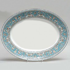 Wedgwood Florentine Turquoise Platter no medalion 13.75"
