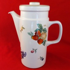 Wedgwood Fruit Sprays Coffee Pot 9.5" tall 2.5pints