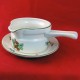 Wedgwood Fruit Sprays Gravy Boat 6.5" & Stand