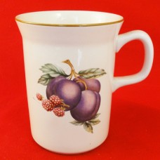 Wedgwood Fruit Sprays Mug Tall 4.25" tall