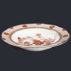 Wedgwood Golden Cockerel Rim Soup Bowl 8" diameter