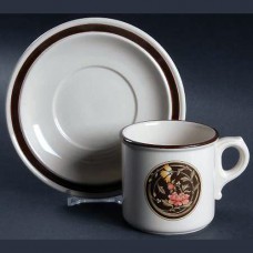 Wedgwood Mikado Brown Cup and Saucer