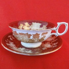 Wedgwood Ruby Tonquin Cup & Saucer