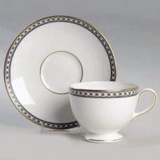 Wedgwood Ulander Black R4407 Cup & Saucer