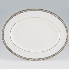 Wedgwood Ulander Black R4407 Large Platter 15.25" long