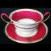 Wedgwood Ulander Ruby Cream Soup & Stand W1813