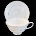 WHITE & PLATINUM by Royal Tuscan Dinner Plate 10.5"