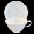 WHITE & PLATINUM by Royal Tuscan Tea Cup & Saucer