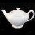 WHITE & PLATINUM by Royal Tuscan Tea Pot 9.2"