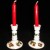 YULETIDE by Rosina-Queen's Pair Candle Holders 3.5" tall