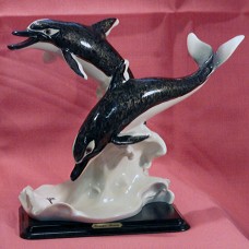 Armani Dolphins 9" tall X 7.5" wide