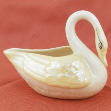 BELLEEK Parian Porcelain SMALL SWAN 3.5" tall NEW Ireland