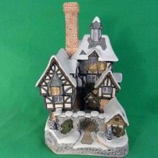 David Winter Scrooge Family Home 8" tall