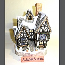David Winter Scrooge's School 1992 6.75" tall