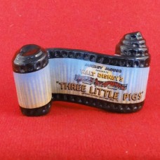 Disney Three Little Pigs Opening Title Plaque 5.25" long
