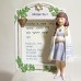 Enesco Bat Mitzvah Girl Figurine Frame 6.25" tall