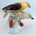 Herend Yellow Finch Pair Birds 3.75" tall