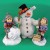 Hummel Frosty Friends Collector Set With Steiff Snowman