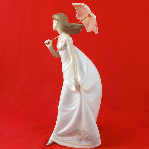 スポーツ LLADRO Lladro figure of little girl w/ basket of flowers sweet