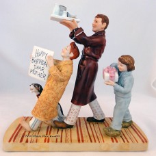 Norman Rockwell Happy Birthday Dear Mother 7" tall
