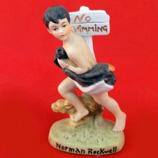 Norman Rockwell No Swimming 3.5" tall
