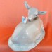 Rex Deer Lying Down with Butterfly 5" tall