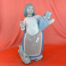 Rex Girl with Large Jug 10.2" tall