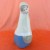 Rex Girl with Shawl Over Head and Basket 6" tall