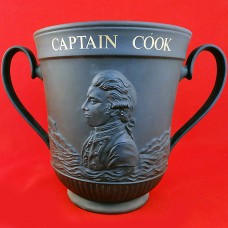 Royal Doulton Captain Cook Loving Cup 8.25" tall