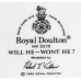 Royal Doulton Will He Wont He HN3275 9" tall