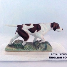 Royal Worcester English Pointer Sporting Dogs 8" long