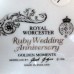 Royal Worcester Ruby Wedding Anniversary Golden Moments