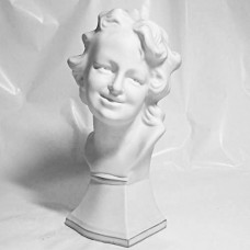 Tharaud Limoges bisque bust of Girl