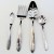 MON AMI by Splendide Silver Plate 5 Piece Serving Set 