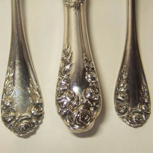 Normandie Rose by Northumbria Sterling Silver Cream Soup Spoon 6" 