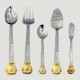 RETRONEU Stainless AVIGNON GOLD 5 Piece Hostess Set NEW