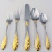 RETRONEU Stainless COQUILLE GOLD 5pc Place Setting NEW