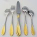 RETRONEU Stainless COQUILLE GOLD 5pc Place Setting NEW