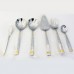 RETRONEU Stainless ORION GOLD 5 Piece Place Setting NEW