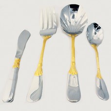 RETRONEU Stainless PRINCE OF WALES GOLD 4 Piece Hostess Set