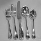 Royal Sheffield silver plate  Rattail plain 5pc