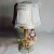 Dresden Lamp Female Figure and shade 12.5 inches high as is